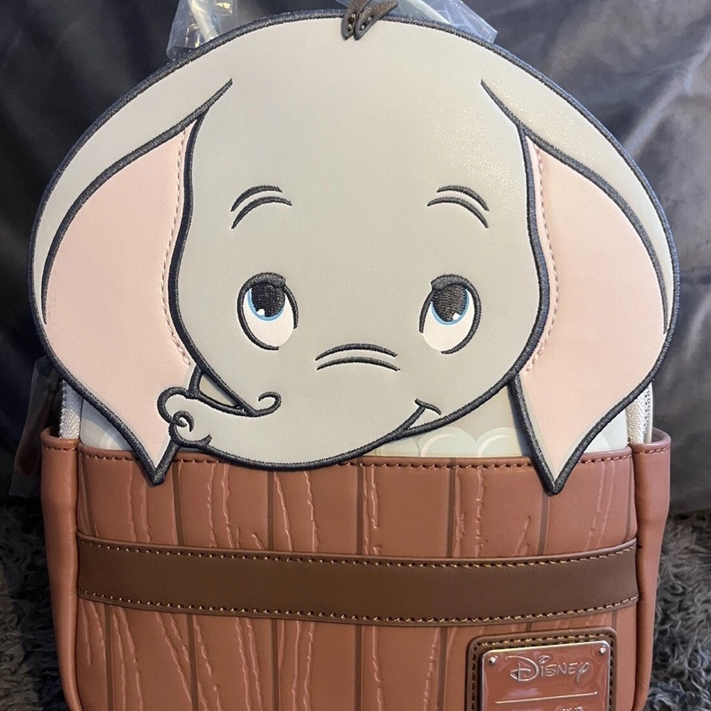 Disney Dumbo Face Backpack with Pink and Brown